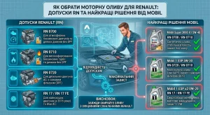 Як обрати моторну оливу для Renault: допуски RN та найкращі рішення від Mobil